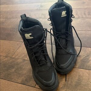 Sorel Black Lace-Up Boots